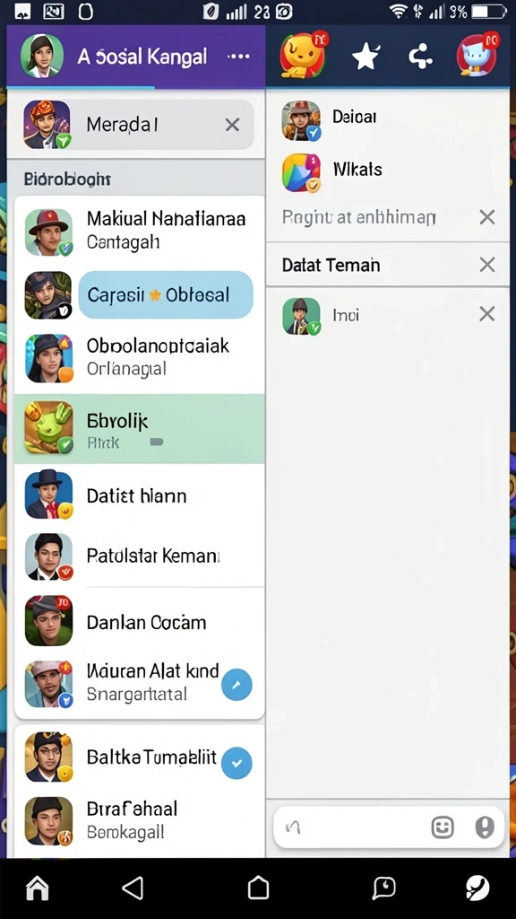 Tampilan antarmuka yang user-friendly.