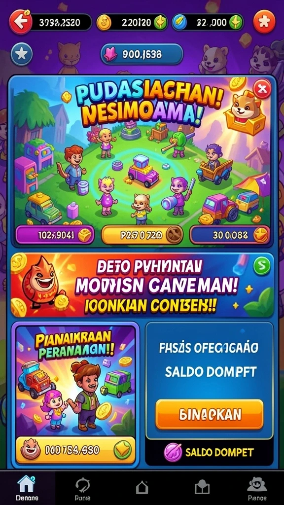 Tampilkan karakter utama dalam pertempuran epik.
