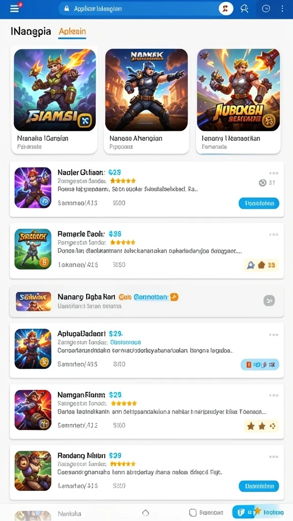 Berbagai karakter unik untuk dipilih dan dimainkan.