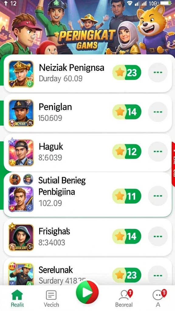 Beragam permainan menarik untuk dipilih.