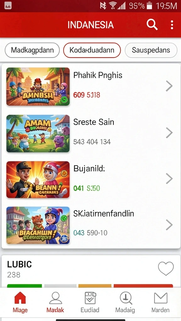 Screenshot aplikasi HPTOTO menampilkan antarmuka utama yang menarik.