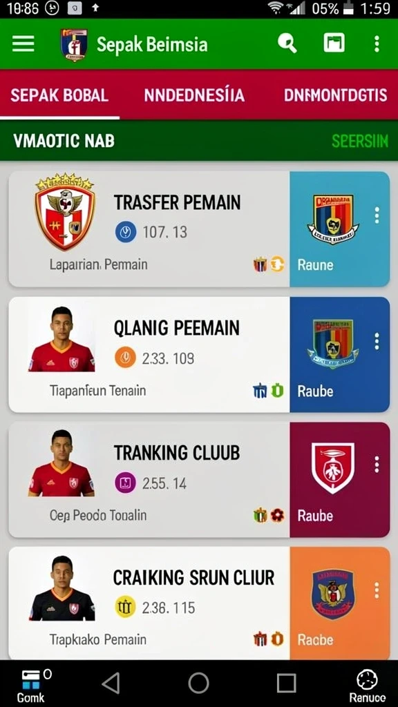Screenshot memperlihatkan berbagai pilihan permainan yang tersedia di HPTOTO.