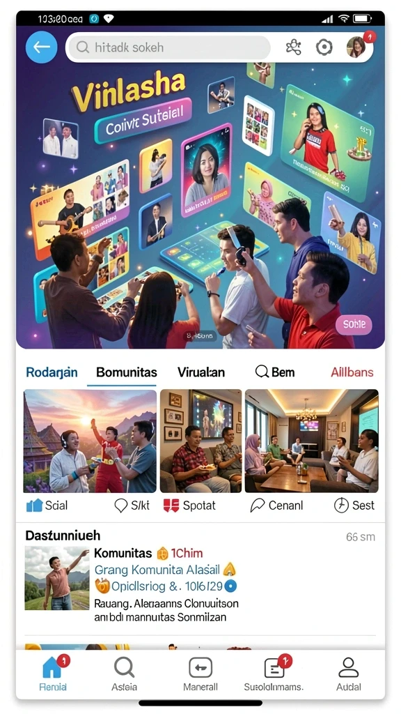 Tampilan antarmuka IDKLUB yang menarik dan mudah dinavigasi.