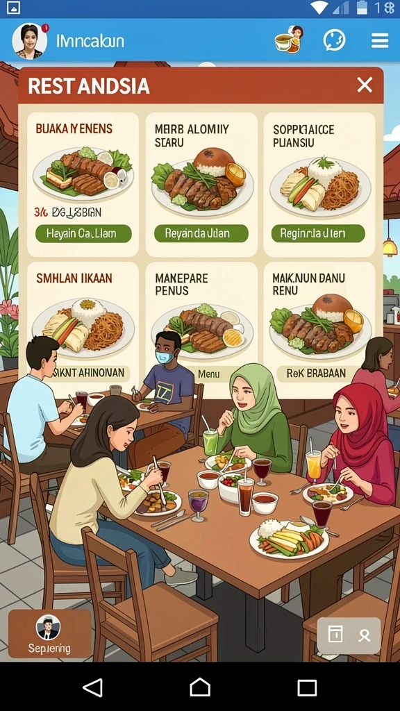 Tampilan antarmuka yang intuitif dan menarik.