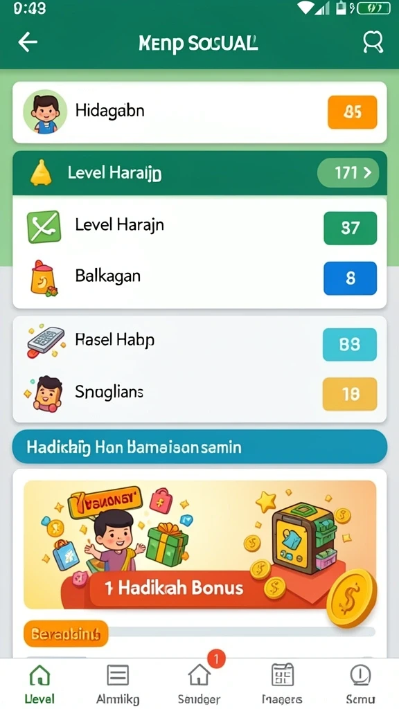 Screenshot memperlihatkan karakter unik dalam game KM777.