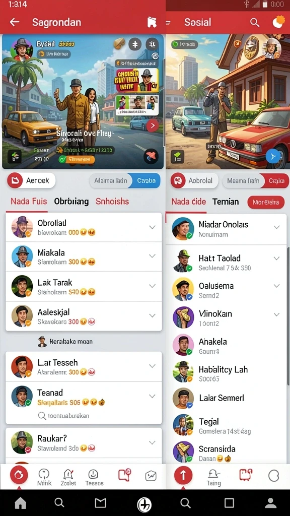 Tampilan menu awal KNO89 yang menarik.