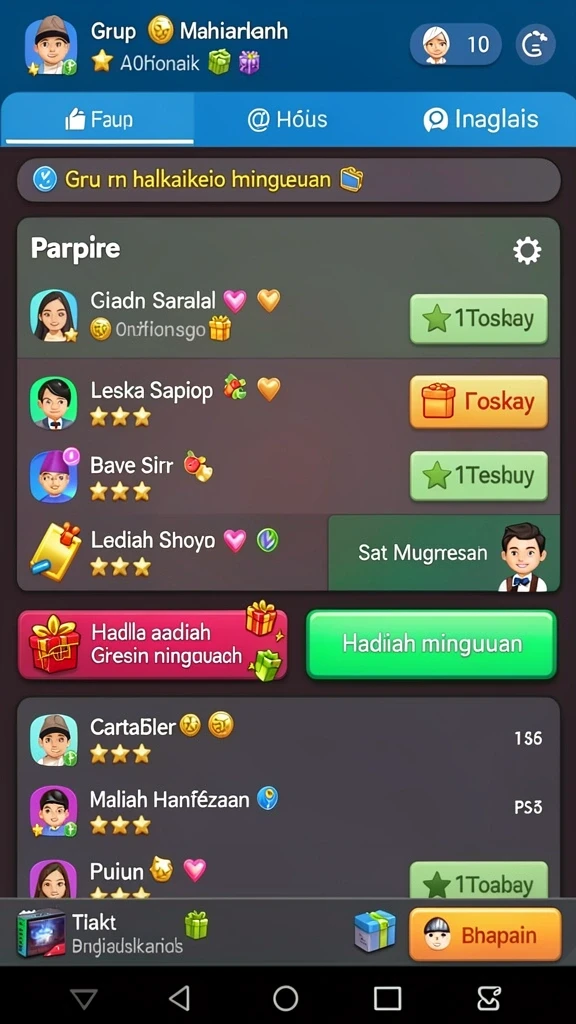Fitur multiplayer yang memungkinkan bermain bersama teman.