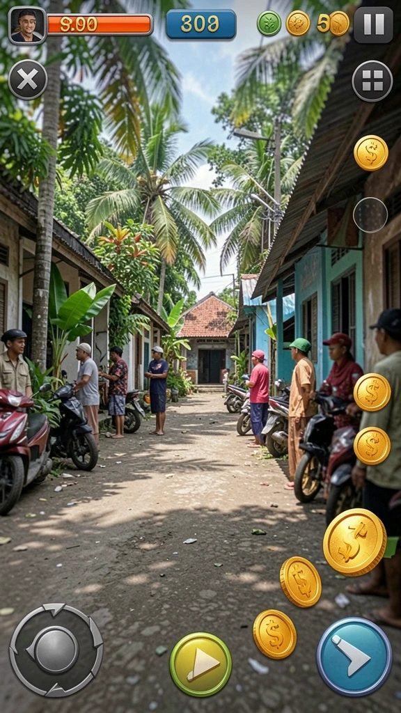 Fitur multiplayer yang memungkinkan bermain dengan teman.