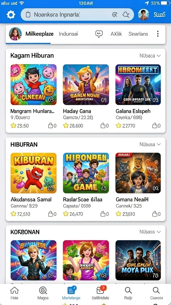 Komunitas aktif dengan interaksi sosial yang menyenangkan.