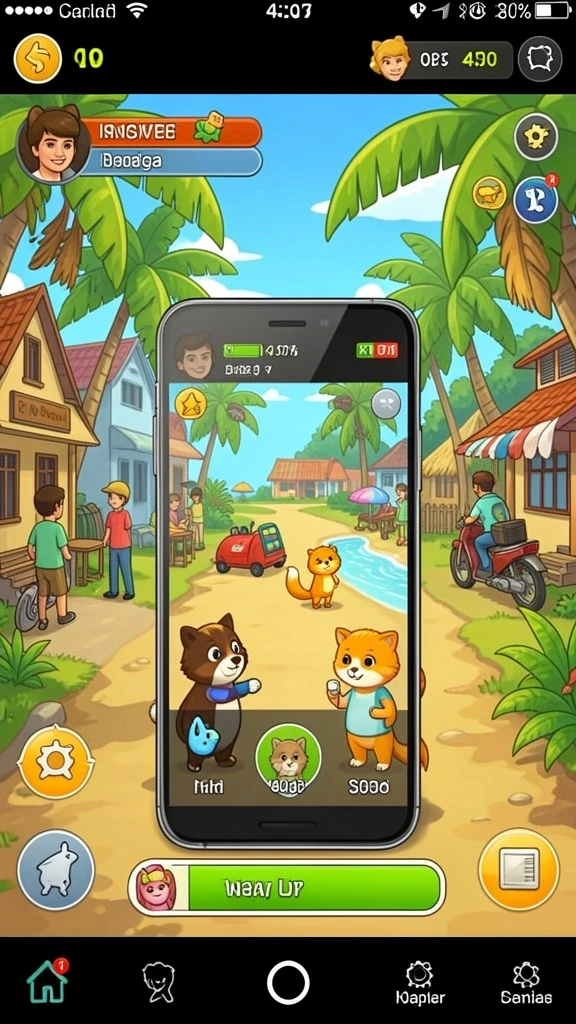 Karakter-karakter unik yang siap untuk dimainkan.