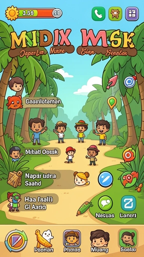 Tampilan awal permainan yang memukau.