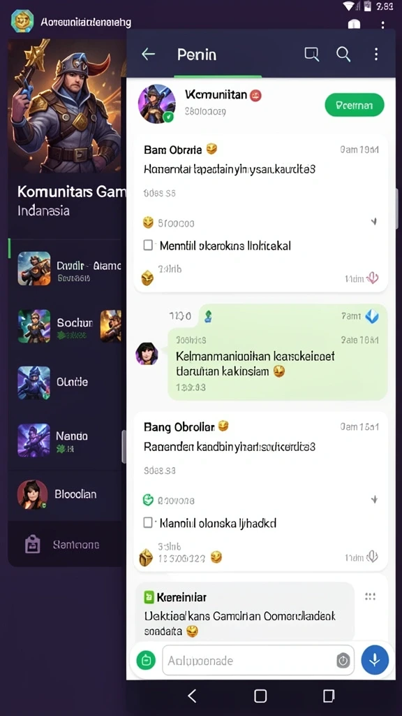 Tampilan awal yang menarik dan ramah pengguna.