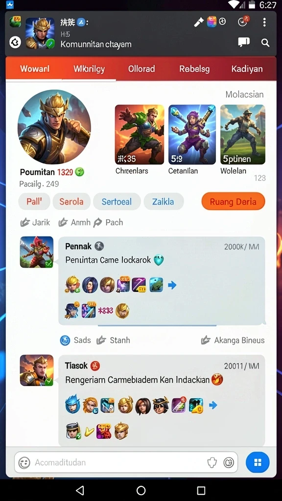 Berbagai karakter dengan kemampuan unik.