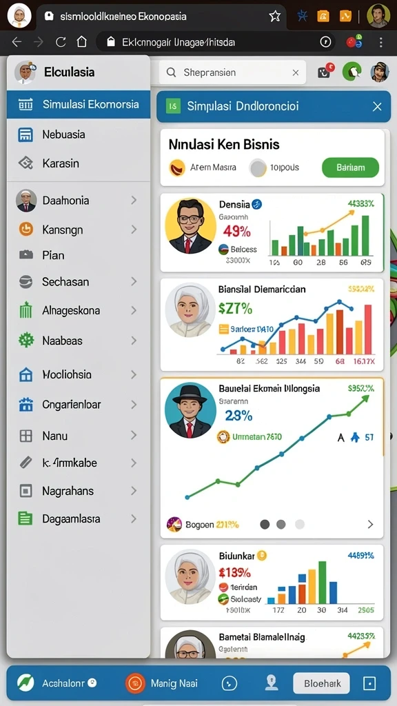 Tampilan antarmuka pengguna yang menarik.