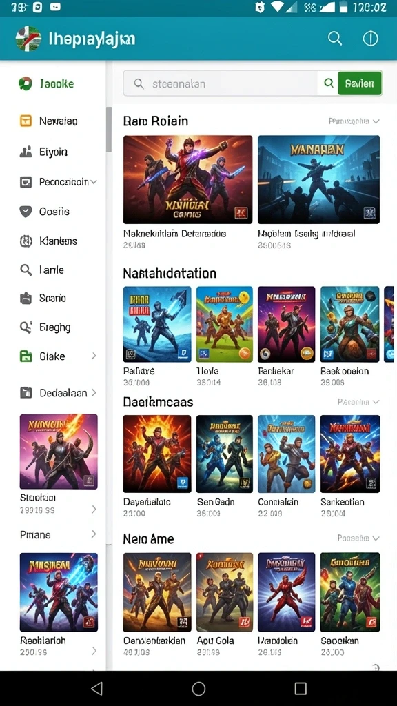 Interface yang mudah digunakan untuk semua pemain.
