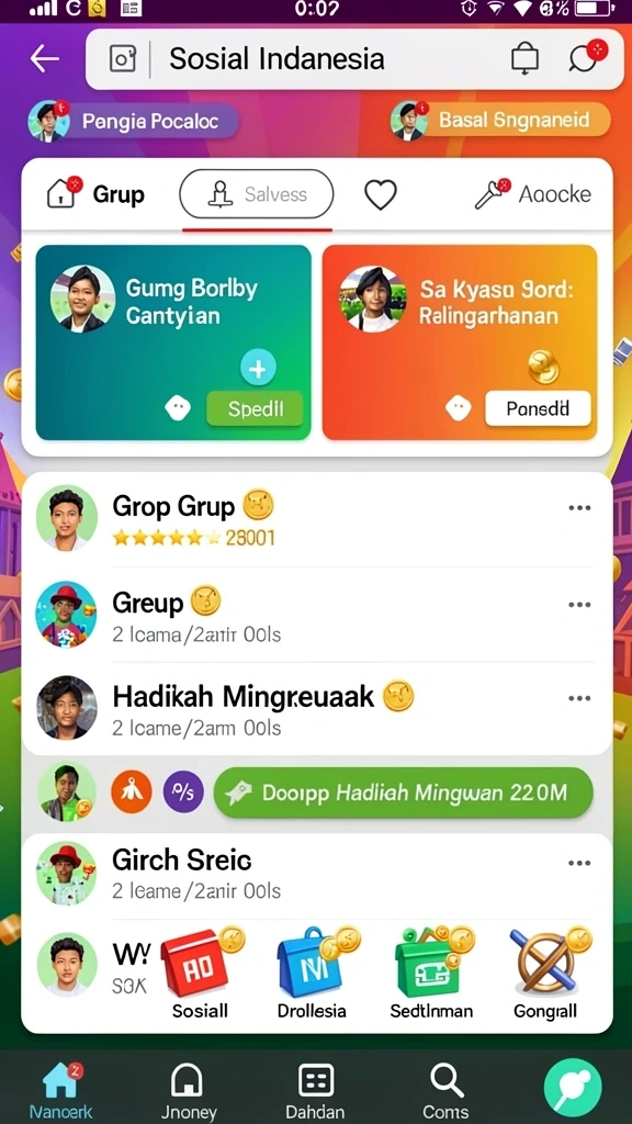 Tampilan antarmuka yang modern dan menarik.