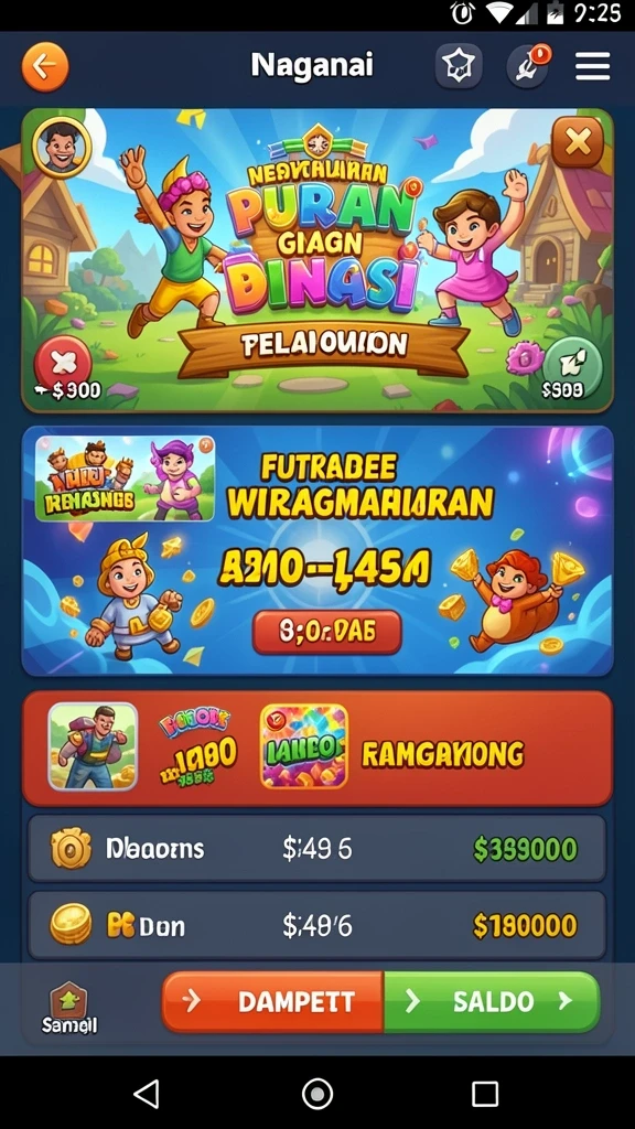 Karakter unik dan beragam dalam game.